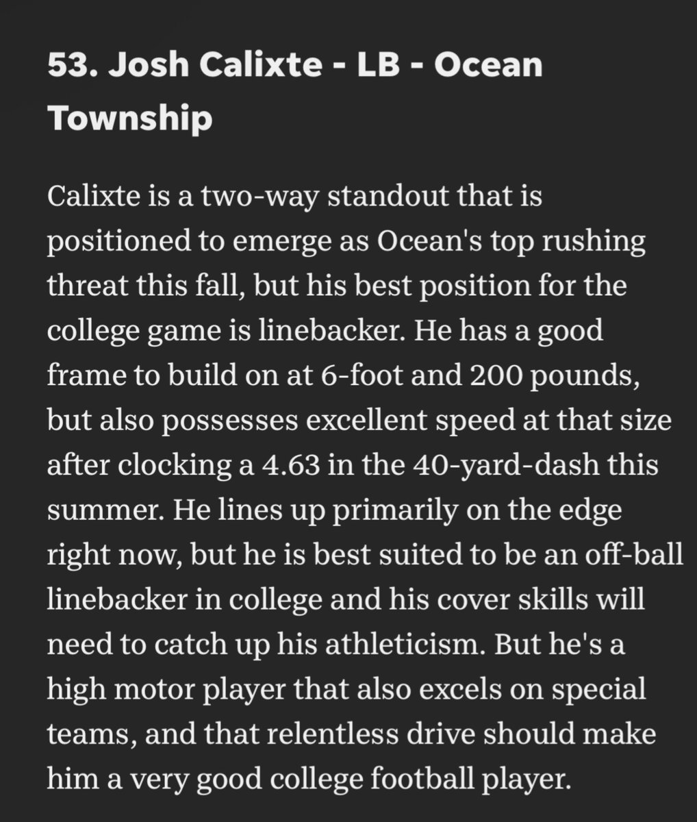 Joshua Calixte (@joshcali10) on Twitter photo Thank you for the write up. Canāt wait for this upcoming season!! <a href="/AsburyParkPress/">Asbury Park Press</a> <a href="/BigRedBoosters/">Ocean Township Football Booster Club</a> Thank you for the write up. Canāt wait for this upcoming season!! <a href="/AsburyParkPress/">Asbury Park Press</a> <a href="/BigRedBoosters/">Ocean Township Football Booster Club</a>