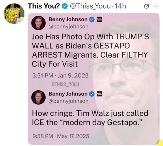 EschenauerCorey's tweet photo. @bennyjohnson 

This you, you Uncle Tom stepping bitch? https://t.co/62swou1fKr