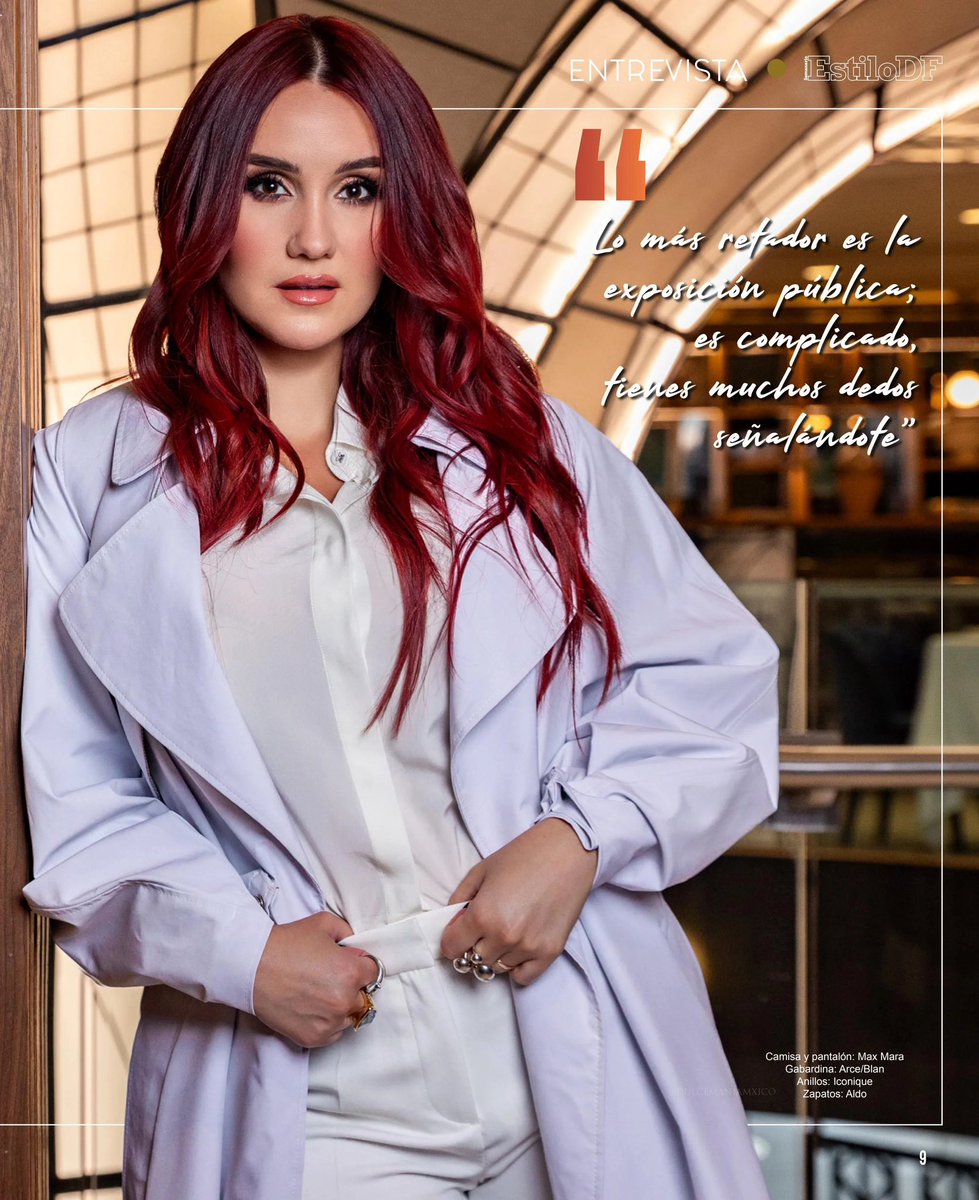 “Lo más retador es la exposición pública, es complicado, tienes muchos dedos señalándote” 👁️🫵🏻

📷 - <a href="/DulceMaria/">Dulce Maria</a> para la revista <a href="/EstiloDF/">EstiloDF</a> la cual es portada de esta edición semanal.