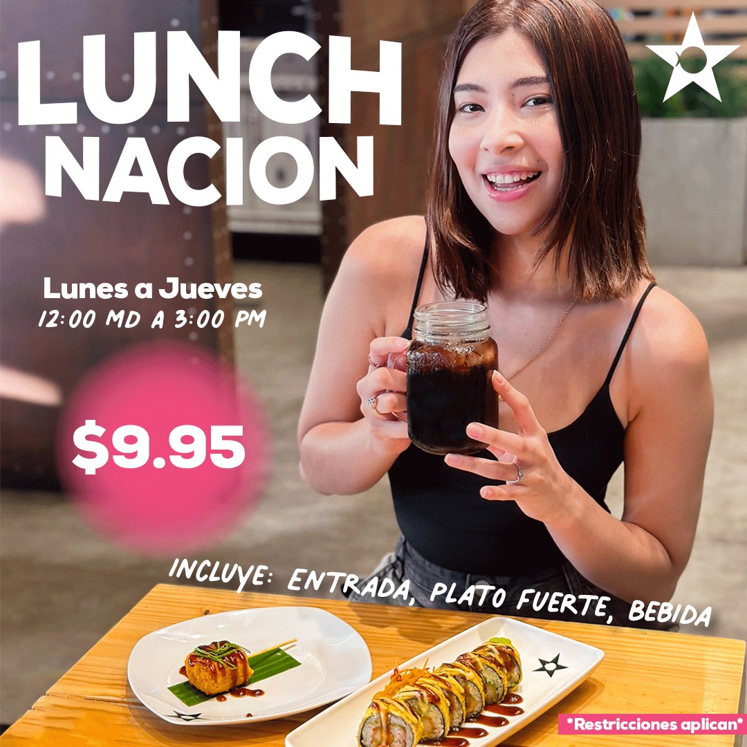 Vacaciones con sabor a nacion.

En nacionsushi, el Lunch Nacion está listo para vos:
"rápido, sabroso y con porciones perfectas para continuar el día🍱"

🍣📷 #nacionsushi #SushiLover #Foodie #SoyNacionSV #nacionsushielsalvador #EstaEsMiNacion