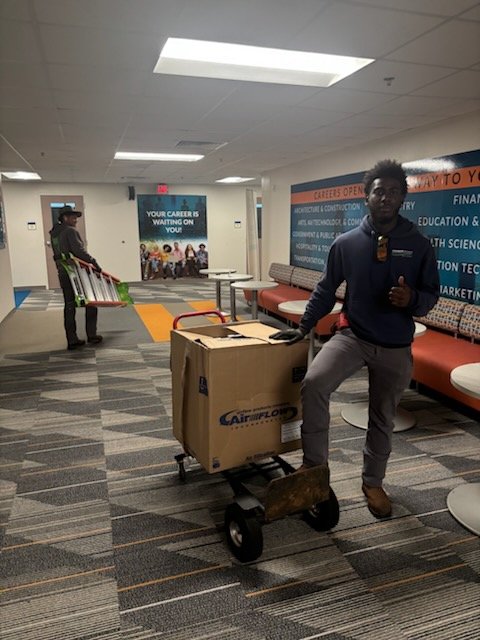 PrincipalACCA's tweet photo. @apsDouglassHigh Class of 2025 graduate &amp; @AtlantaCCAcad HVAC pathway completer Jahari Pierce is already making moves! Hired by MaxAir Mechanical right after graduation, Jahari returned to ACCA on the first day of school—this time as an industry pro! 🔧💼 #ACCAproud https://t.co/5hJcl3P2hr