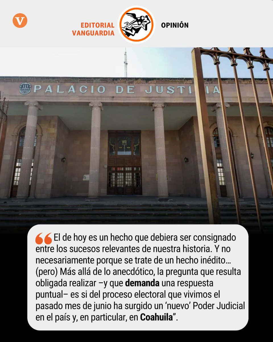 vanguardiamx's tweet image. #Opinión #Coahuila | ⚖️ En nuestra Editorial de hoy opinamos sobre cómo las reglas definidas por el #PoderLegislativo para esta elección se encuentran lejos de cumplir con las expectativas. 👇
vanguardia.com.mx/opinion/coahui…