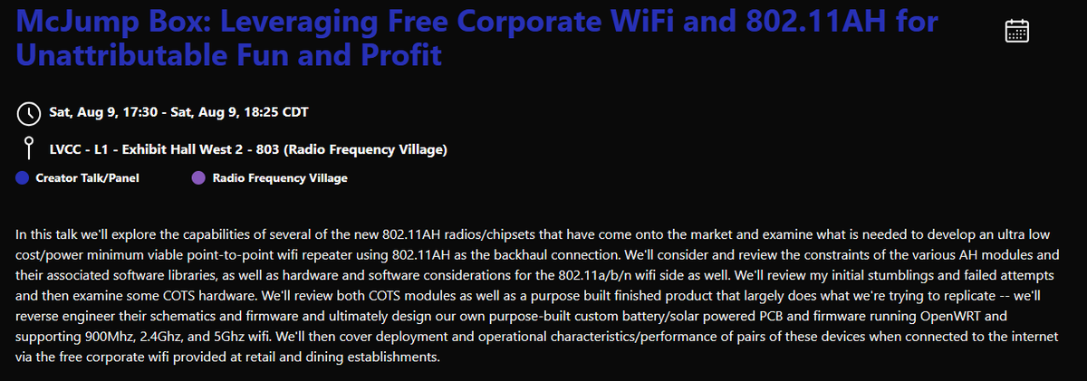 You heard it from <a href="/UK_Daniel_Card/">mRr3b00t</a>, you should come to my talk at DefCon Saturday at 3:30PM!

Come find out how to make the threats I explained how to protect against in my rejected BlackHat CFP submission!