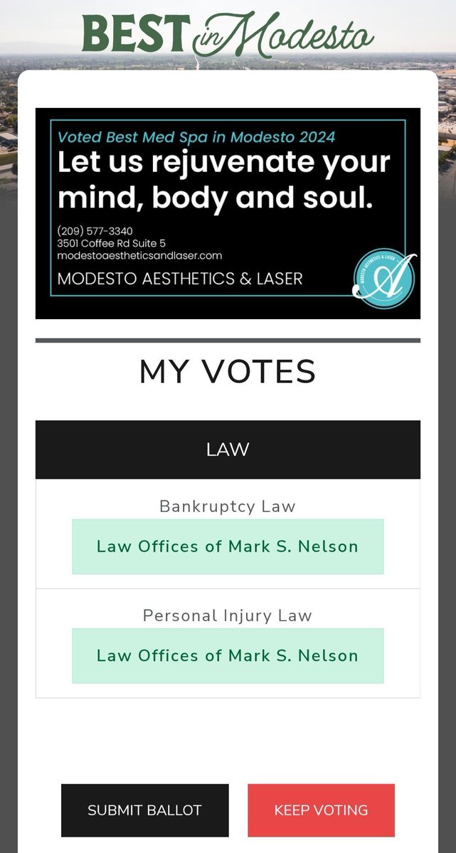 votebestinmodesto.com Please Go Vote Best of Modesto 2025 Vote Us! #Vote #LawOffice #Lawyer #LAW #Attorney #Modesto