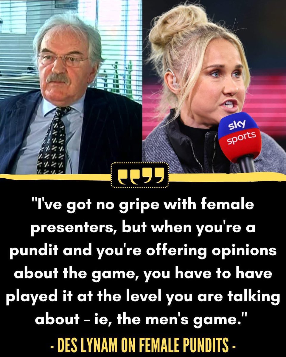 I’m with Des on this point, mind you, most of the pro men pundits offer little more than predictable soundbites.