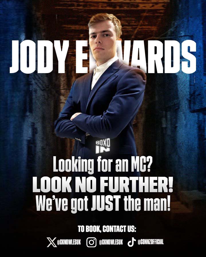 BoxdInPromotion's tweet image. Are you looking for an MC❓

Well look no further, we’ve got just the man👊🏼

Wether it’s a boxing or MMA event he’s just the man for the job🌟

Contact Us🥊