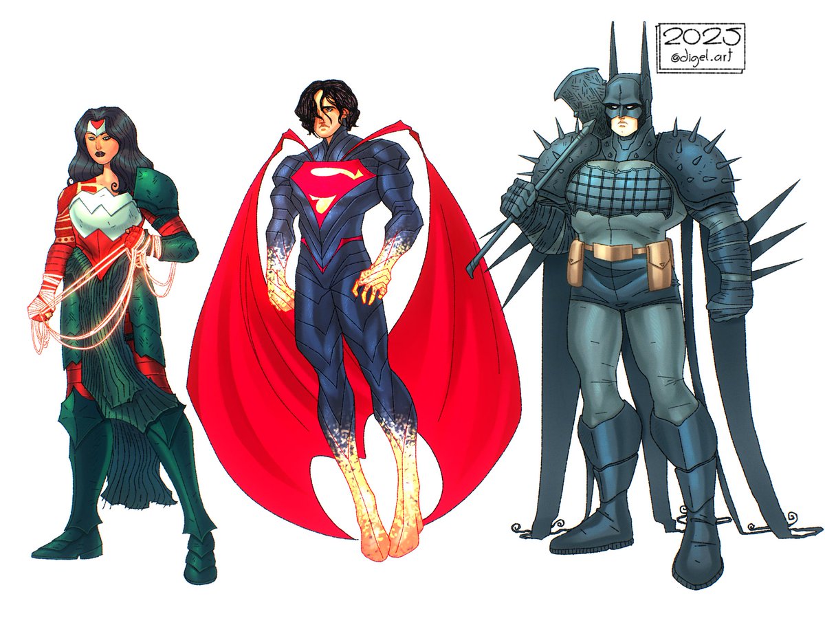 64Digel's tweet image. The Absolute Gang Squad Superhero Type Characters 
#AbsoluteWonderWoman #absoluteSuperman #AbsoluteBatman