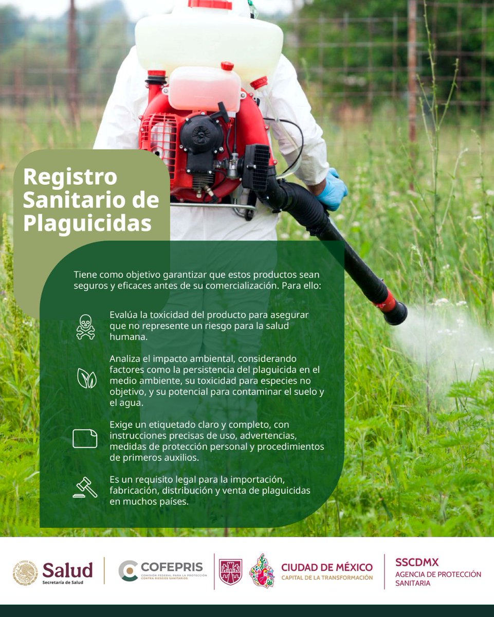 ¿Sabías que sin el #PLAFEST🌱, muchos productos podrían poner en riesgo tu salud y al medio ambiente?🌎

Por esa razón, estas sustancias o mezclas químicas están sujetas a #regulaciónsanitaria para su uso, importación y manejo.

#COFEPRIS supervisa y regula para tu seguridad.🛡️