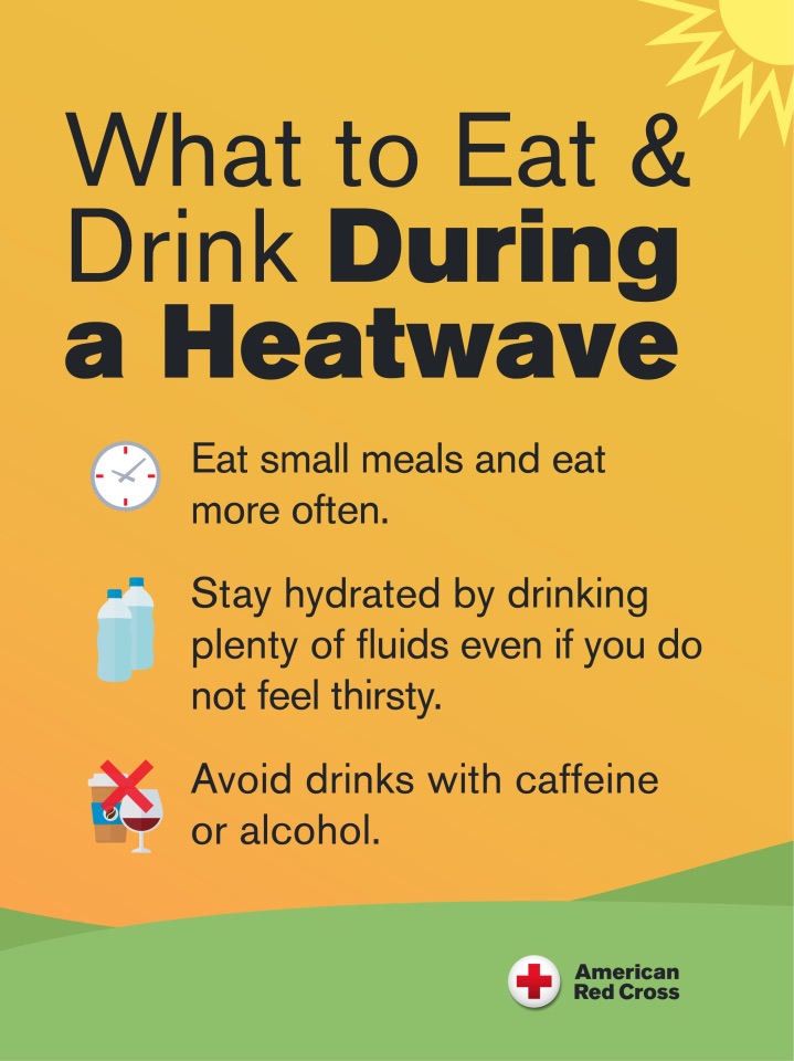 RedCross's tweet photo. Extreme heat can be dangerous ─ even deadly ─ if not taken seriously. 

If you’re working or spending time outdoors, protect yourself by wearing sunscreen, taking frequent breaks in the shade, and following these important tips.

Share this post with your friends to encourage them to do the same!