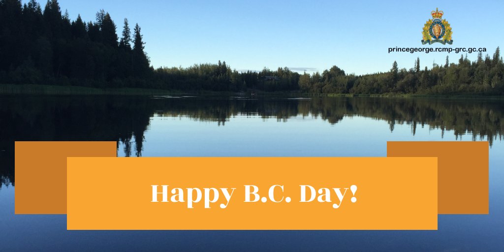 Prince George RCMP (@pg_rcmp) on Twitter photo The #PGRCMP want to wish everyone a safe and happy B.C. Day! 🎉
If you’re traveling 🚙today, be sure to check out our road safety tips! ow.ly/6t3A50SPlmo
#ArriveAlive #DriveSafe #DriveSober The #PGRCMP want to wish everyone a safe and happy B.C. Day! 🎉
If you’re traveling 🚙today, be sure to check out our road safety tips! ow.ly/6t3A50SPlmo
#ArriveAlive #DriveSafe #DriveSober