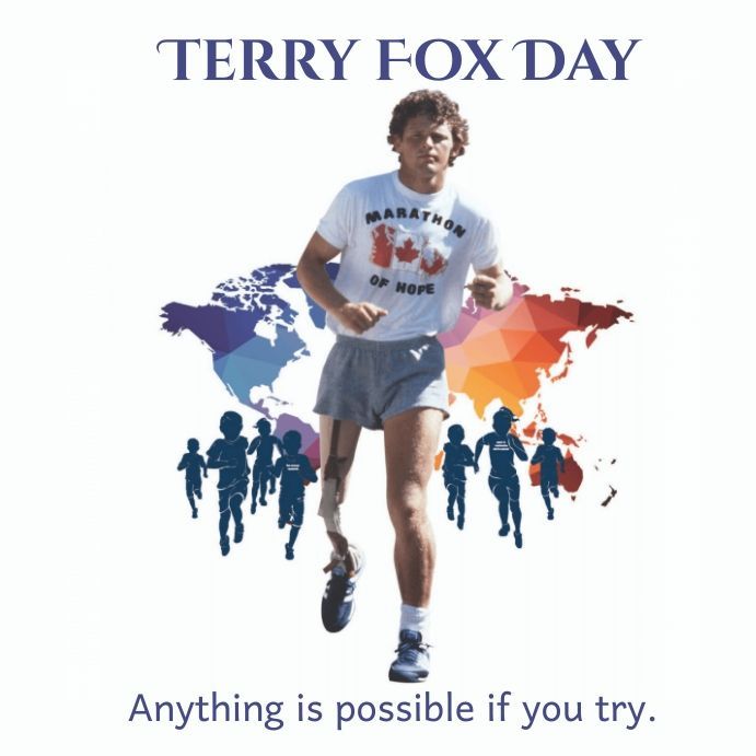 "Anything is possible if you try." "I want to try the impossible to show that it can be done." ~ Terry Fox. Pursue your dreams and help others. Enjoy the day! #CPProud