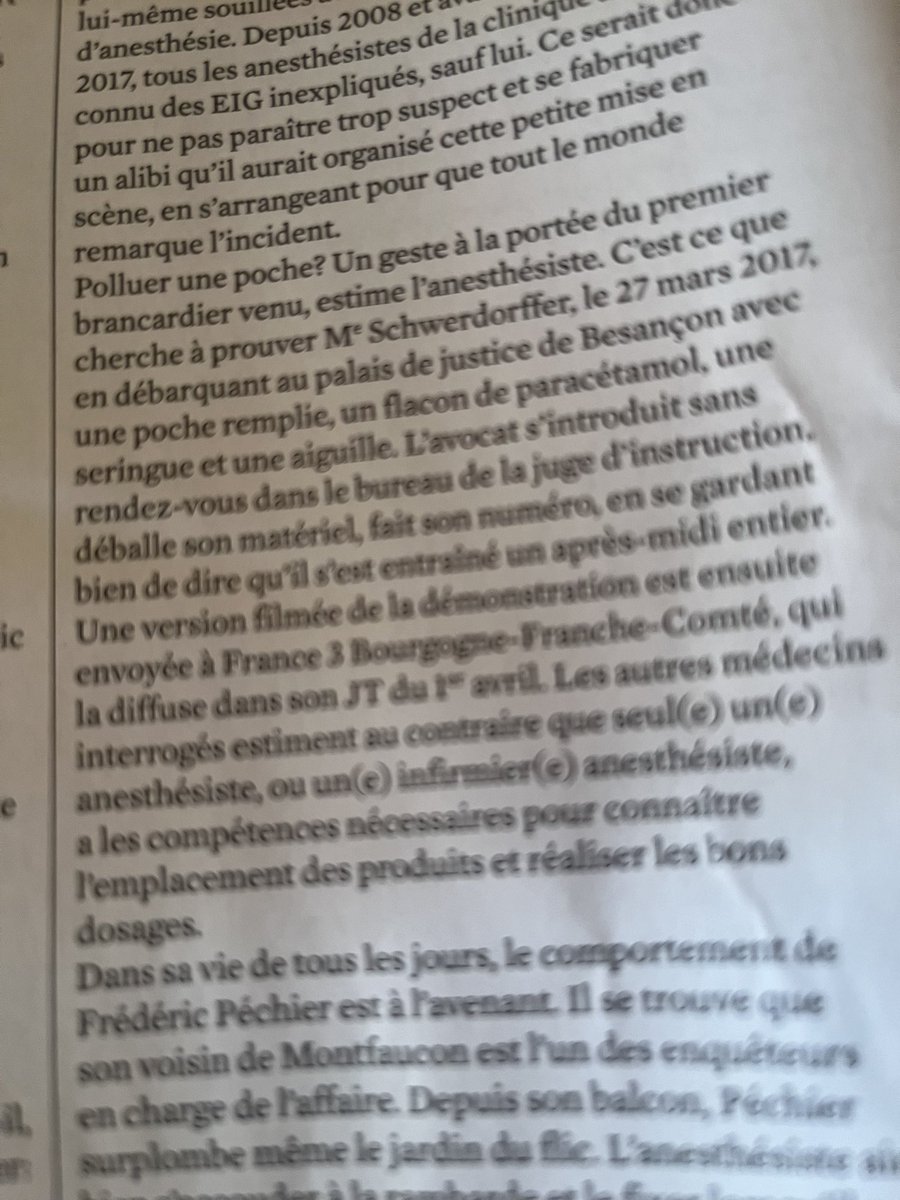 Une très belle enquête, par une belle plume, avec une plongée dans l étrange monde des SCM de médecins, sur cette affaire qui va (enfin) avoir son procès et où l on est pas à l abri d un coup d éclat ….