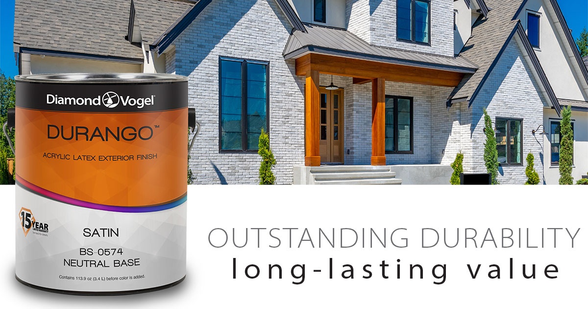 DiamondVogelPro's tweet photo. Durango Acrylic Latex Exterior Finish offers outstanding durability and exceptional value for new construction and repaints on residential and commercial projects. Its enhanced flexibility guards against cracking and peeling.

https://t.co/K0UTQt7G41 https://t.co/01DQDJFhu5