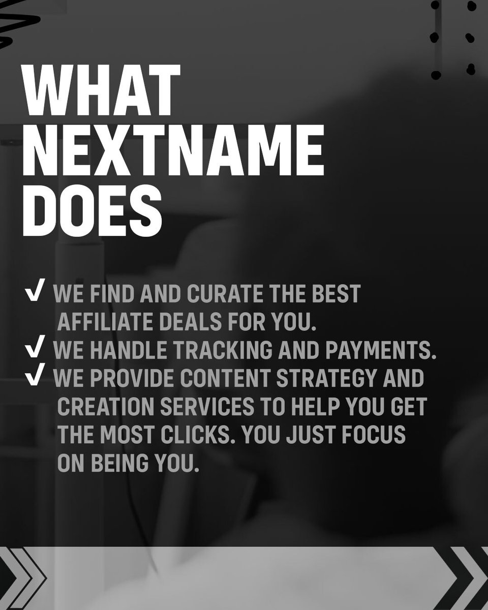 You’re already repping brands you love 👟🎧
Why not get paid for it?

Affiliate marketing lets you earn cash every time someone shops through your link 💸

We’ll give you the links, content ideas, and the tools to win 🔗📲
DM us “AFFILIATE” to get your FREE starter pack today.