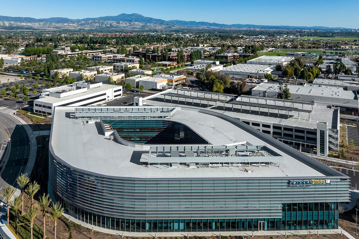 CWDriverCos's tweet image. Excited to share that the SchoolsFirst Federal Credit Union project earned an Award of Merit from AEI for Electrical, Lighting &amp;amp; Mechanical Systems Design! Big congrats to our partners at SmithGroup and the entire team! #CWDriverCos #Construction