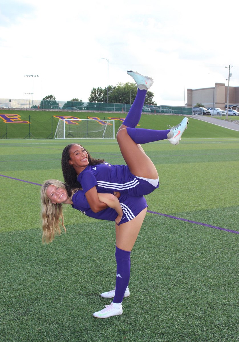 Junior season with my sophomore bestie!!! 💜💜💜💜 <a href="/BGGIRLSSOCCER/">BG Girls Soccer Team</a>