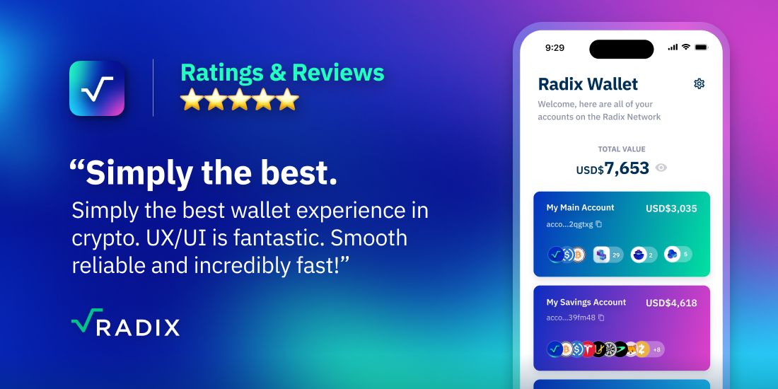 Here's what users are saying about the Radix Wallet: