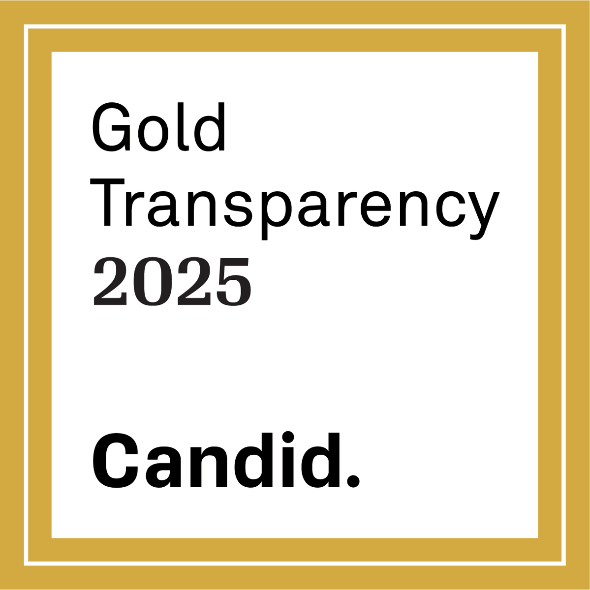 We’ve earned our Gold Seal of Transparency with <a href="/CandidDotOrg/">Candid</a>! Get updates on our impact through our #NonprofitProfile app.candid.org/profile/109626…