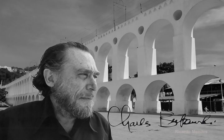 Hagaray's tweet photo. Art of the Day: "Bukowski at the Lapa". Buy at: https://t.co/dy3IICshg0 https://t.co/nMHR9dDGYq