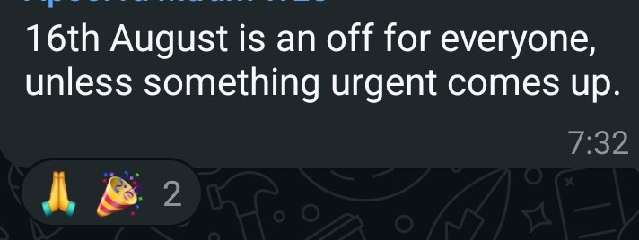 "why are you looking at your phone and smiling?"

the text: