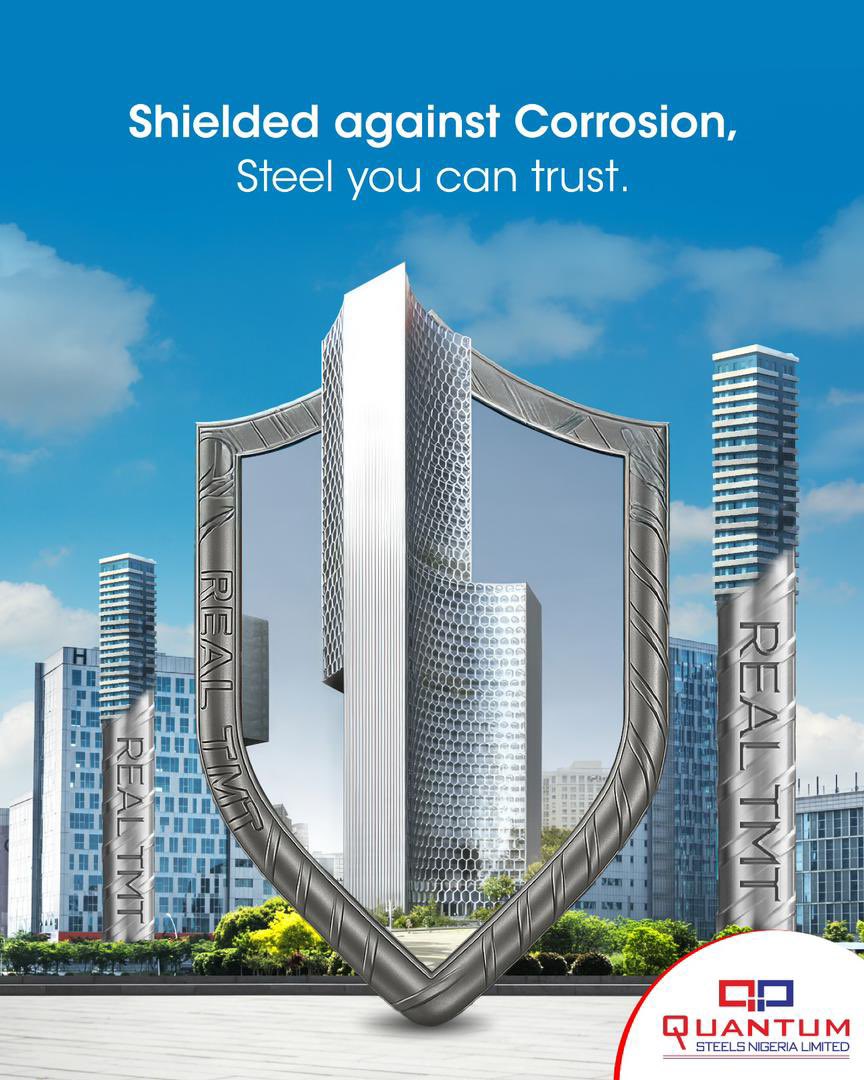 QuantumGroupNig's tweet image. When you build, you build to last not for a few seasons, but for generations. Real TMT is designed to hold up in the harshest conditions, with anti-corrosion protection that keeps rust out and integrity in. Whether

#RealTMT #BuildForGenerations #LongLastingStrength