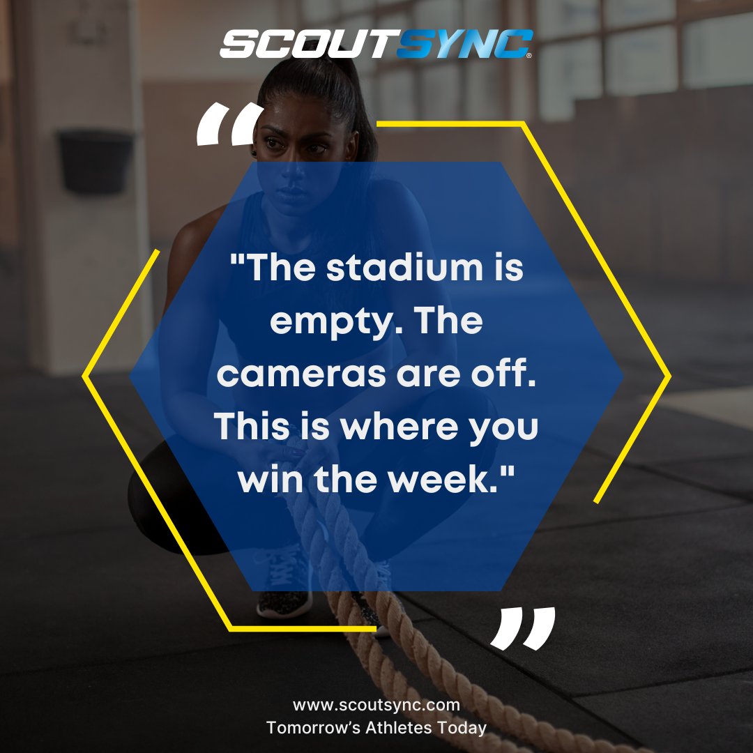 That alarm that went off before sunrise? The extra set you pushed through? That’s the work no one else sees, but it’s the work that will get you seen.

Your competition is still sleeping. Show them what they’re up against. Your journey to the next level is built on the grind you