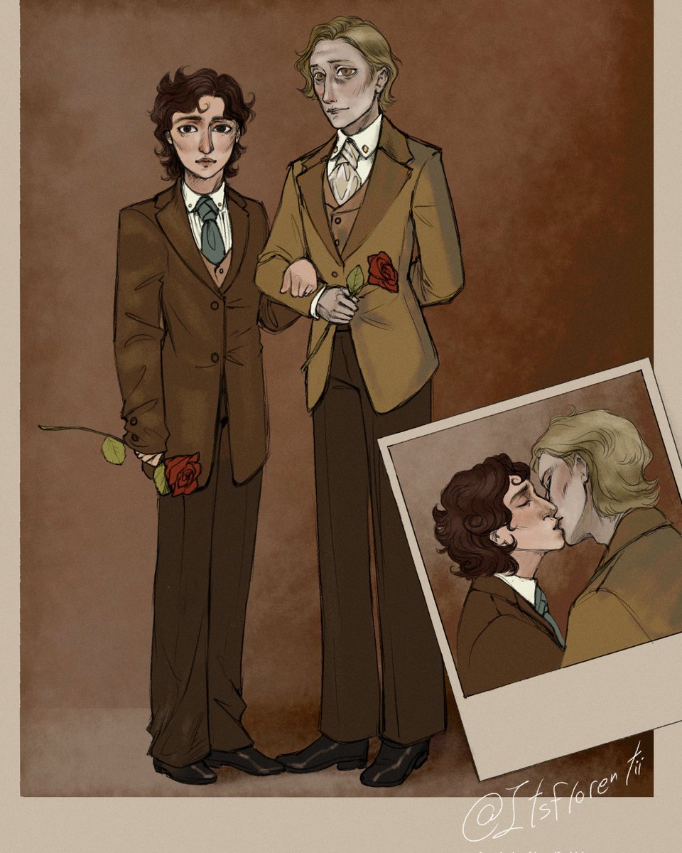 A thing I drew with some OC's 
It's their wedding