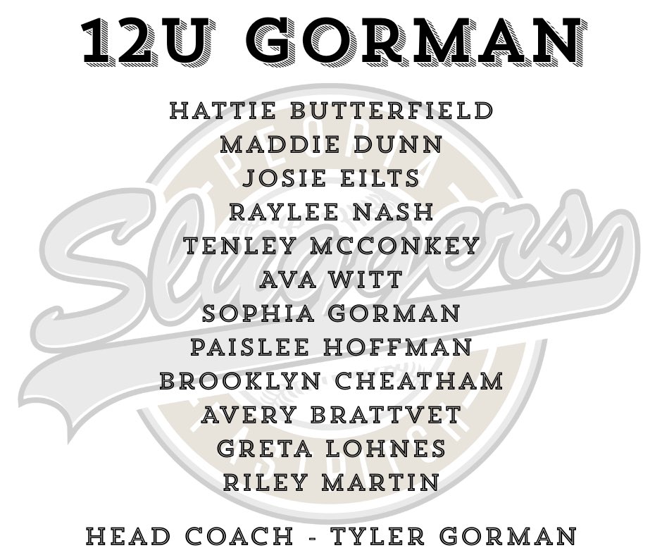 Peoria Slugger ‘25-‘26 ROSTERS “Part 1” - A few teams still have a potential Roster Spot Open. Contact Renee Gass for more information.
🚨📢 Open Roster Spots: 13u Webb, 14u Purves, 16u Gass, 18s