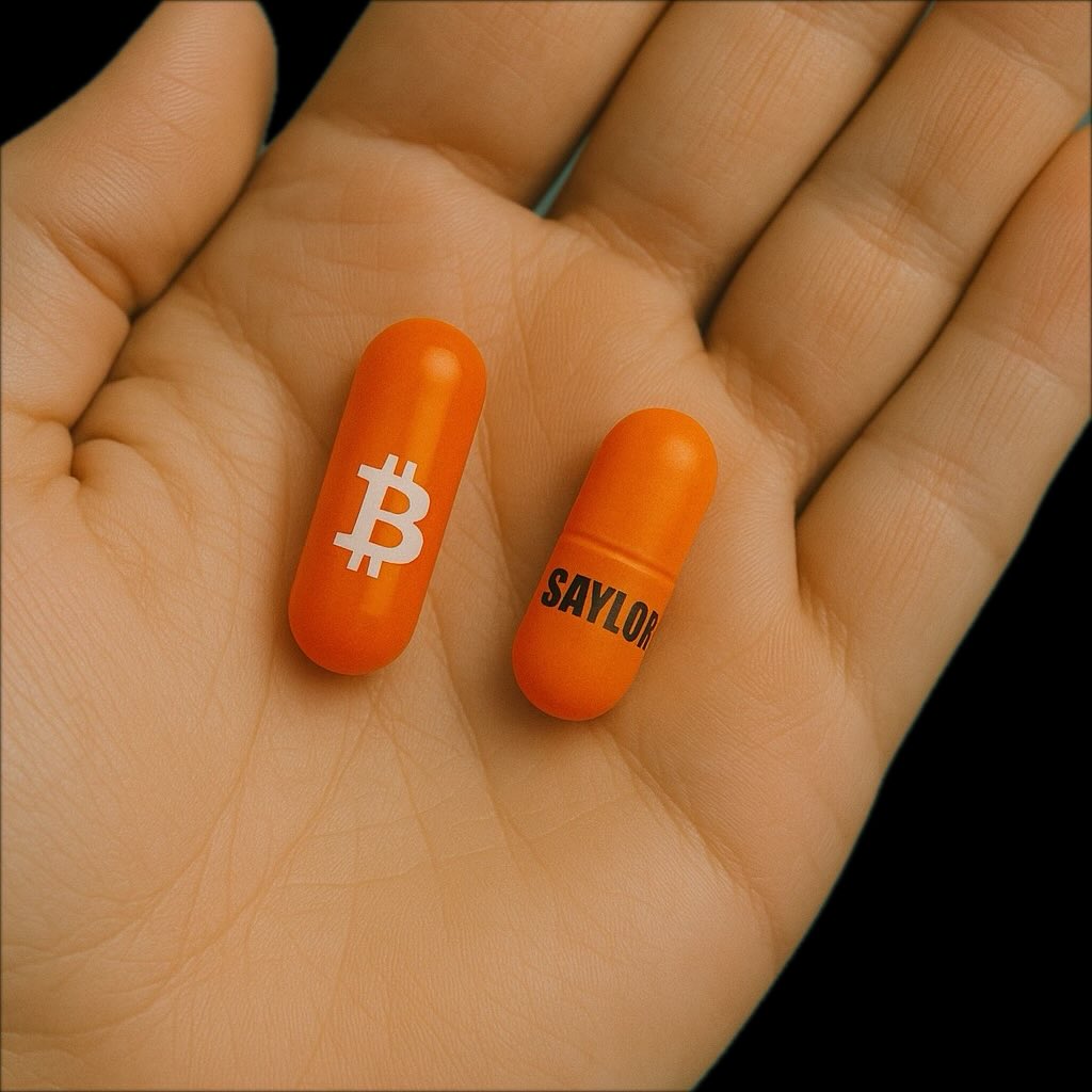 First you take the orange pill…then you chase it with a Saylor pill #bitcoin  #mstr