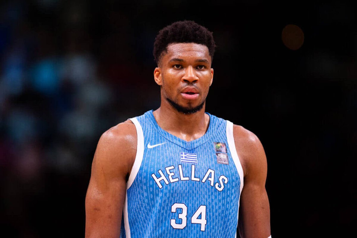 Alex Sage (@sage_alex) on Twitter photo BREAKING: Per NBA insider <a href="/ShamsCharania/">Shams Charania</a> superstar Giannis Antetekounmpo may consider requesting a trade from the Greek national team. He is said to be monitoring the situation this summer and has not made a decision yet, but could consider the USA or French national teams. BREAKING: Per NBA insider <a href="/ShamsCharania/">Shams Charania</a> superstar Giannis Antetekounmpo may consider requesting a trade from the Greek national team. He is said to be monitoring the situation this summer and has not made a decision yet, but could consider the USA or French national teams.