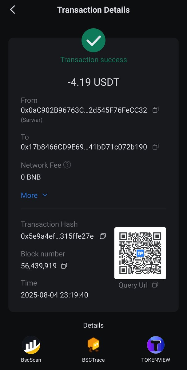 Completed a stablecoin transfer on TokenPocket with zero gas fees no BNB needed at all! The Gas-Free feature on BNB Chain is a total game changer.
<a href="/TokenPocket_TP/">TokenPocket</a> @BNBChain
#StablecoinWallet #GasFreeWallet
Zealy Username: SARWAR