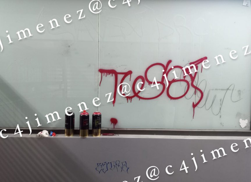 LES GUSTA RAYONEAR a lo WEY
Se rayaron la cara, rayan las paredes, rayan el <a href="/MetroCDMX/">MetroCDMX</a>…
Youan Akatzin Sánchez
Kiaumitl Flores
Adán Guzmán 
Andaban en las estaciones de la línea 7 pintando los andenes y los vagones.
Agentes de <a href="/SSC_CDMX/">SSC CDMX</a> los atraparon en Tacubaya rayando así.