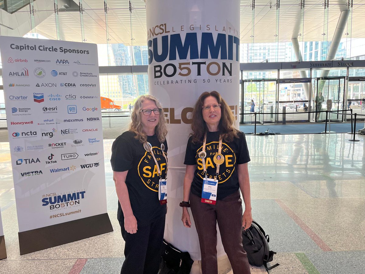 Families for Safe Streets National (@fam4safestreets) on Twitter photo We’ve landed in Boston!
Amy Cohen & Patty Avery are representing <a href="/Fam4SafeStreets/">Families for Safe Streets National</a> at #NCSL2025 to demand action on dangerous speeding.
Come find us in the Exhibit Hall tomorrow—let’s talk about stopping super speeders. 🚗💨
#StopSuperSpeeders We’ve landed in Boston!
Amy Cohen & Patty Avery are representing <a href="/Fam4SafeStreets/">Families for Safe Streets National</a> at #NCSL2025 to demand action on dangerous speeding.
Come find us in the Exhibit Hall tomorrow—let’s talk about stopping super speeders. 🚗💨
#StopSuperSpeeders