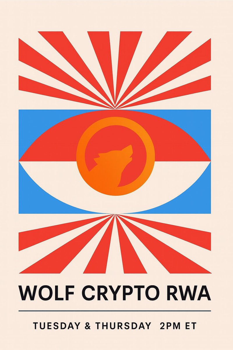 Ray Buckton | rwa.world ๐ (@raybuckton) on Twitter photo Keep your eye on RWA
Tune into <a href="/WOLF_Crypto_X/">WOLF Crypto</a> on Tuesday and Thursday, 2 pm ET ๐บ
๐x.com/i/spaces/1MYGNโฆ Keep your eye on RWA
Tune into <a href="/WOLF_Crypto_X/">WOLF Crypto</a> on Tuesday and Thursday, 2 pm ET ๐บ
๐x.com/i/spaces/1MYGNโฆ