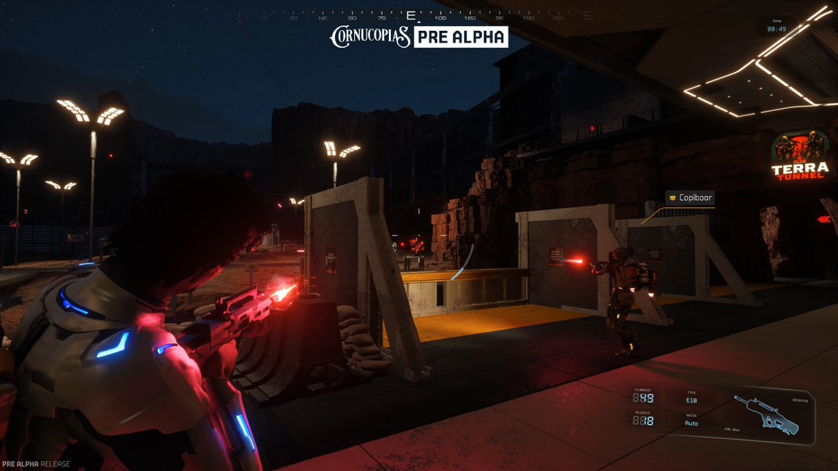 Night shoot at the range with friends.
Safety rule number one: don’t cross streams.... yea we crossed 'em anyway.

Do as we say, not as we do.

Play now—maybe with a little more caution:
cornucopias.io/get-the-game