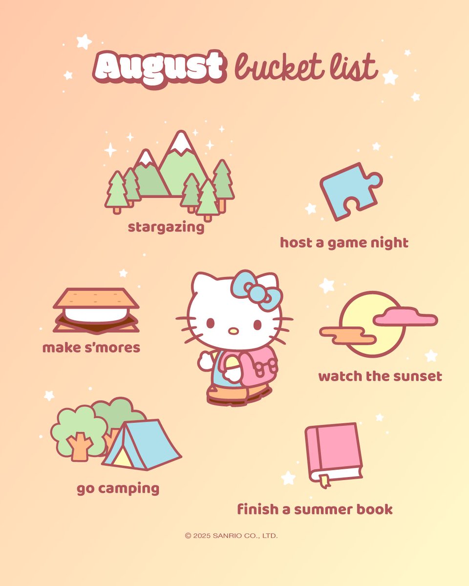 #WellnessWednesday: What’s on your August bucket list? 💖