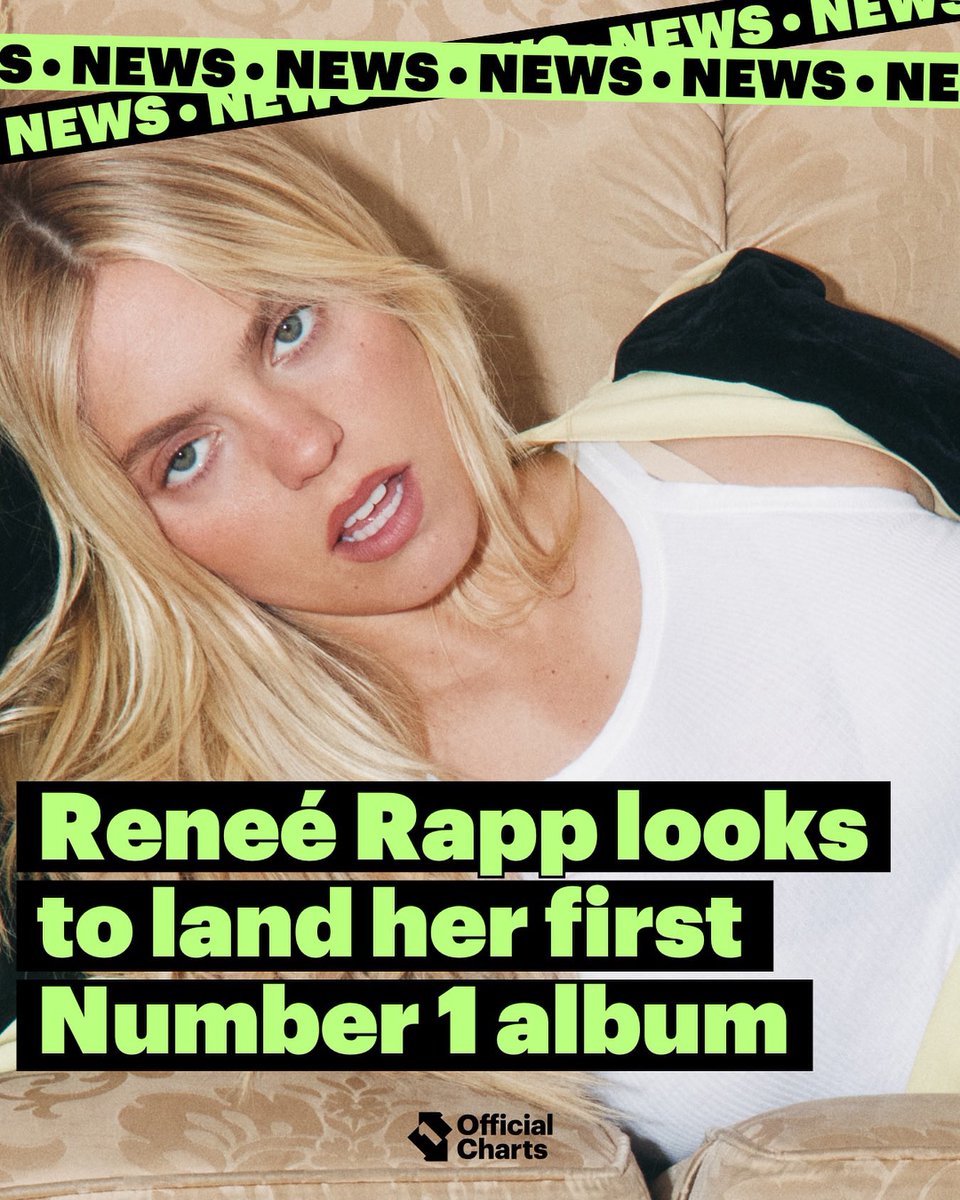 🚨<a href="/reneerapp/">RMJ</a> is on track to land her first #1 album in the UK with BITE ME, leading the race in the Official Midweek Album Charts
