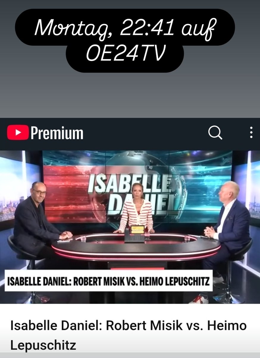 Heimo Lepuschitz (@heimolepuschitz) on Twitter photo Montag, 22:41 auf OE24TV. Robert <a href="/misik/">Robert Misik | misik.at</a> versus <a href="/heimolepuschitz/">Heimo Lepuschitz</a> zu Gast bei <a href="/isabelledaniel/">Isabelle Daniel</a>. Montag, 22:41 auf OE24TV. Robert <a href="/misik/">Robert Misik | misik.at</a> versus <a href="/heimolepuschitz/">Heimo Lepuschitz</a> zu Gast bei <a href="/isabelledaniel/">Isabelle Daniel</a>.
