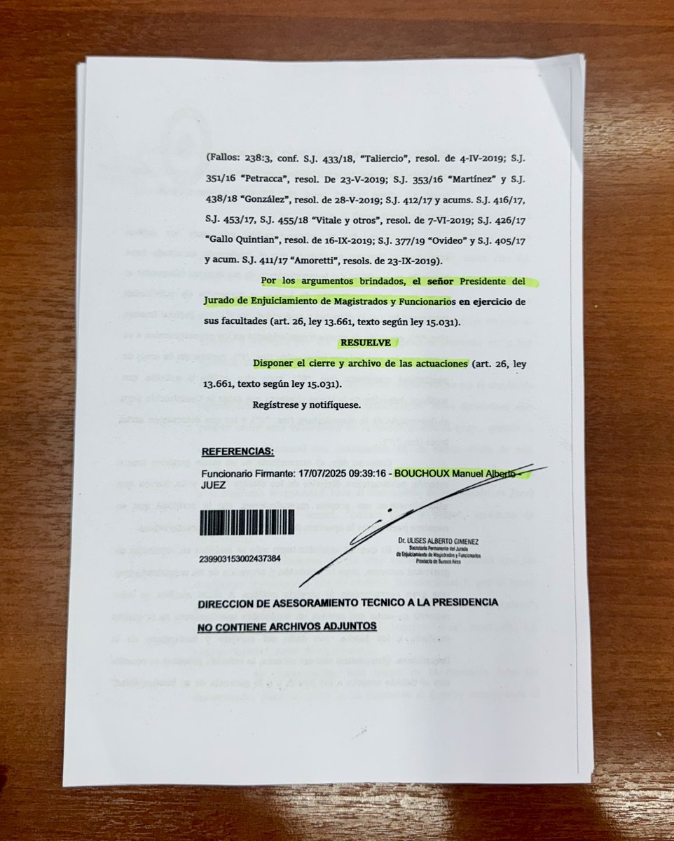 Fernando Soto (@doctor_soto) on Twitter photo El Jurado de Enjuiciamiento de Magistrados de la pcia de Bs As archivó la denuncia que, desde <a href="/UsinadeJusticia/">Usina de Justicia</a>, hicimos en 2020 contra el Juez Violini por la liberación de miles de presos en Pandemia. Se tomaron 5 años sin hacer nada de nada. “Amigos son los Amigos”. El Jurado de Enjuiciamiento de Magistrados de la pcia de Bs As archivó la denuncia que, desde <a href="/UsinadeJusticia/">Usina de Justicia</a>, hicimos en 2020 contra el Juez Violini por la liberación de miles de presos en Pandemia. Se tomaron 5 años sin hacer nada de nada. “Amigos son los Amigos”.