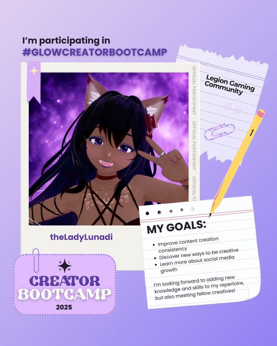 Lady Lunadi π Lunar Spirit VTuber (@theladylunadi) on Twitter photo And in case I wasn't already busy enough... It's already day one, let's go, <a href="/gamingleagueofW/">GLOW: Gaming League of Women</a> #GLOWCreatorBootcamp And in case I wasn't already busy enough... It's already day one, let's go, <a href="/gamingleagueofW/">GLOW: Gaming League of Women</a> #GLOWCreatorBootcamp
