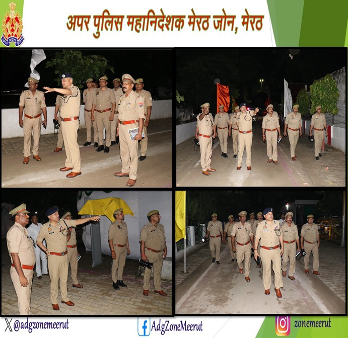 ADG ZONE MEERUT (@adgzonemeerut) on Twitter photo <a href="/adgzonemeerut/">ADG ZONE MEERUT</a> श्री भानु भास्कर द्वारा आज दिनांक 04.08.2025 की देररात्रि को मा0 महानुभाव के भ्रमण कार्यक्रम के दृष्टिगत जनपद मेरठ की पुलिस लाइन का भ्रमण/ निरीक्षण कर सुरक्षा व्यवस्था का जायजा लिया एवं सर्व-सम्बन्धित को आवश्यक दिशा-निर्देश दिए गए । <a href="/adgzonemeerut/">ADG ZONE MEERUT</a> श्री भानु भास्कर द्वारा आज दिनांक 04.08.2025 की देररात्रि को मा0 महानुभाव के भ्रमण कार्यक्रम के दृष्टिगत जनपद मेरठ की पुलिस लाइन का भ्रमण/ निरीक्षण कर सुरक्षा व्यवस्था का जायजा लिया एवं सर्व-सम्बन्धित को आवश्यक दिशा-निर्देश दिए गए ।