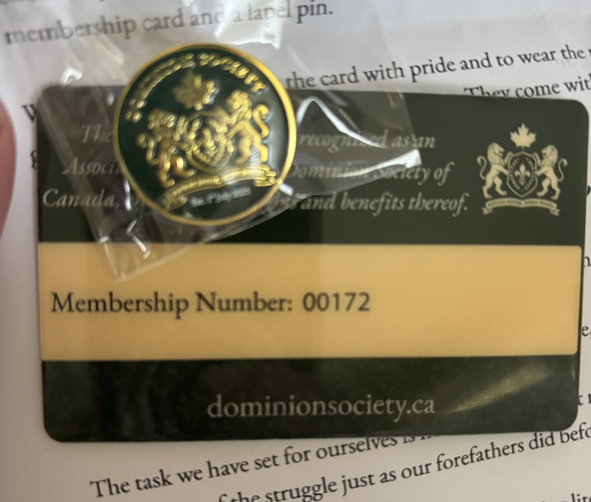 Posty (@barsolara) on Twitter photo Got my <a href="/DominionSoc/">Dominion Society of Canada</a> membership today! In the first 200 feels kind of like an honor! Got my <a href="/DominionSoc/">Dominion Society of Canada</a> membership today! In the first 200 feels kind of like an honor!