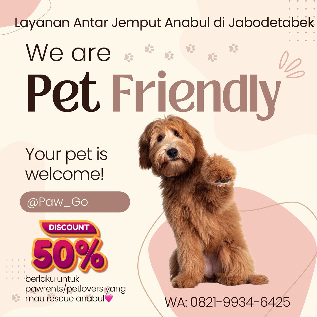 #GasKuY pakai Paw Go layanan transportasi ramah hewan peliharaan di Jabodetabek