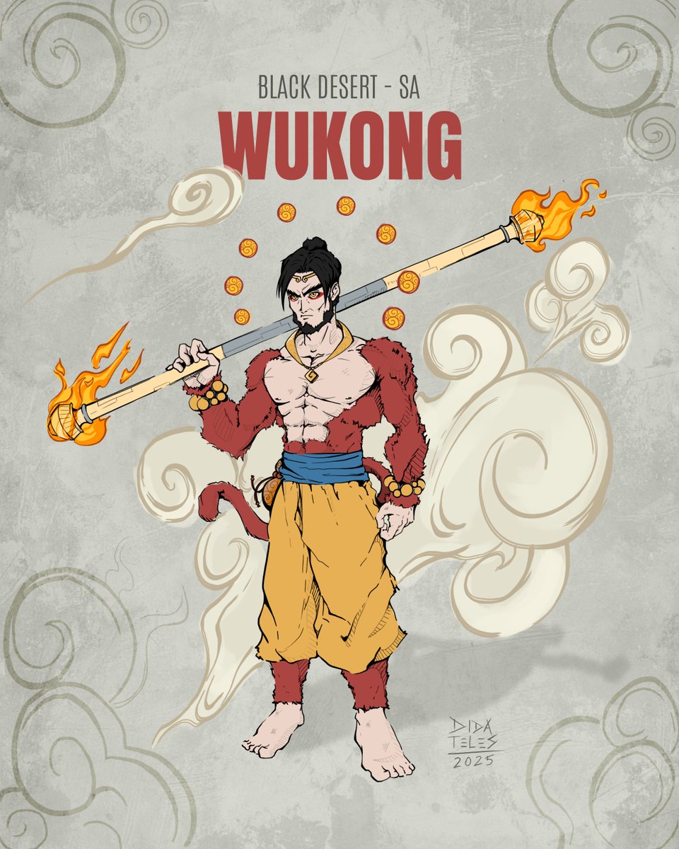 BDO_SA_ES's tweet photo. Aplausos para DidaGameplay por este increíble fanart de Wukong en Black Desert SA 🐵🔥. ¡El Rey Mono llegó para hacer historia!
#BlackDesertSA #FanartBDO #Wukong #ArteBDO #BDOSA #ComunidadBDO https://t.co/wqA6TLLmZ7