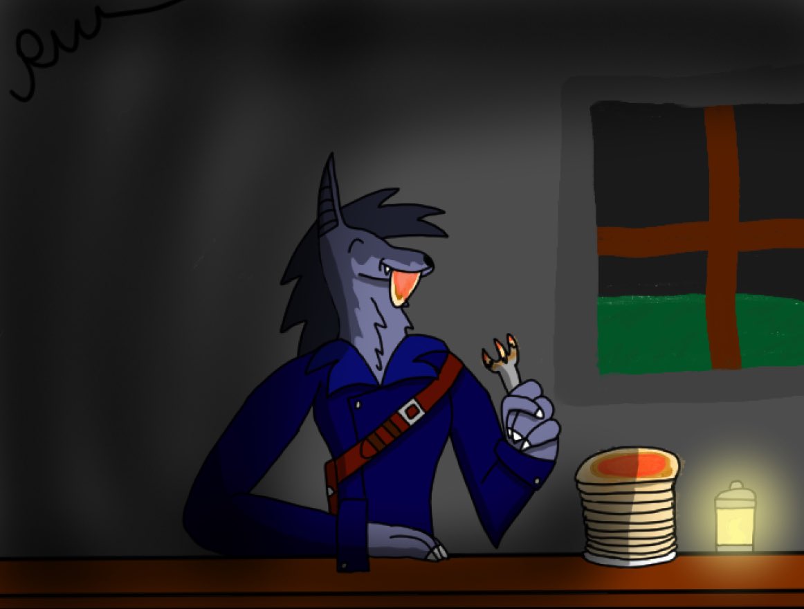 Oliver enjoys eating pancakes^^

#TorchLightOU #art #artmoot