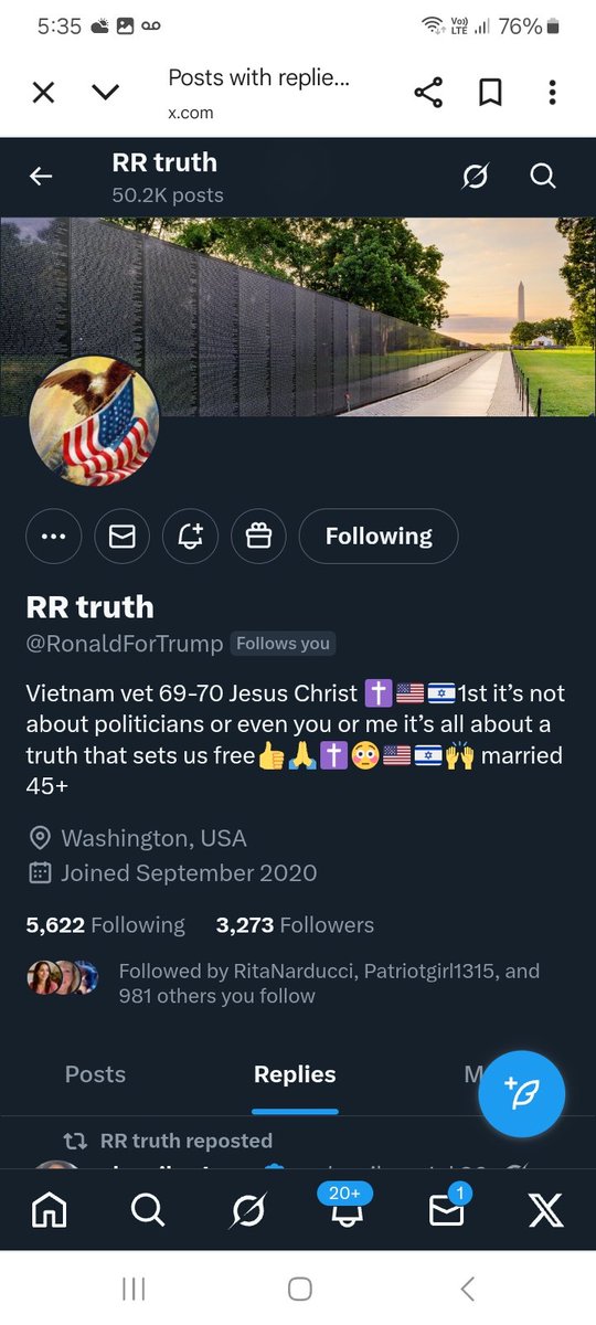 Let's get thus veteran more friends please give <a href="/RonaldForTrump/">RR truth</a> a F&amp;R💪🫶👊💥💯🇺🇸🫡