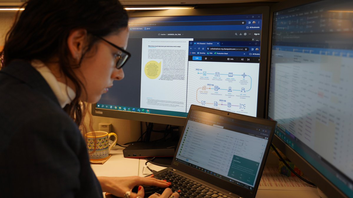 ONU DGACM (@undgacm_fr) on Twitter photo 🎨💻 Les éditeur(trice)s de publication du DGACM allient :
🔹expertise linguistique,
🔹conception graphique et
🔹souci du détail.
L'équipe crée des publications accessibles et de haute qualité dans les 6⃣ langues officielles de l'<a href="/ONU_fr/">Nations Unies (ONU)</a>.
🔗 bit.ly/4ogCka5 🎨💻 Les éditeur(trice)s de publication du DGACM allient :
🔹expertise linguistique,
🔹conception graphique et
🔹souci du détail.
L'équipe crée des publications accessibles et de haute qualité dans les 6⃣ langues officielles de l'<a href="/ONU_fr/">Nations Unies (ONU)</a>.
🔗 bit.ly/4ogCka5