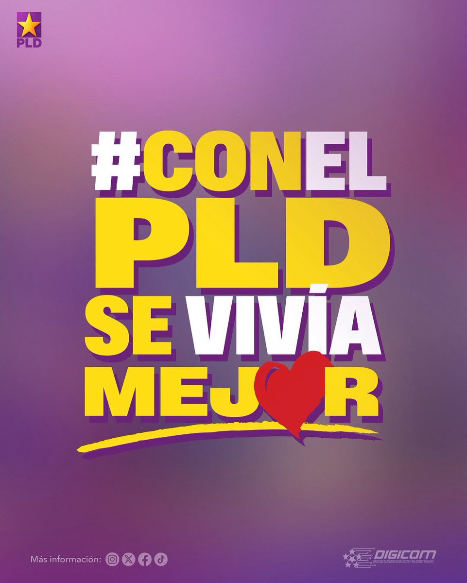 CarlosGHernand9's tweet image. Hoy más que nunca, los dominicanos sienten la diferencia. Cuando el PLD gobernaba, se vivía con más oportunidades, más educación y más progreso. ¡#ConElPLDSeVivíaMejor no es una frase, es una realidad! 💜🇩🇴