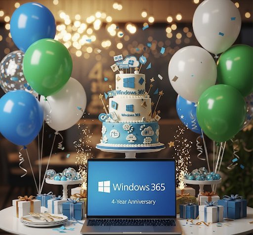 🎂 Celebrating 4 Years of #Windows365! As 4 years ago, to be precise 8/2/2021 we launched the service in GA that reimagined the future of Windows with Windows 365, bringing the power of the cloud to the PC. We continue this movement to even more innovation bringing Cloud and #AI