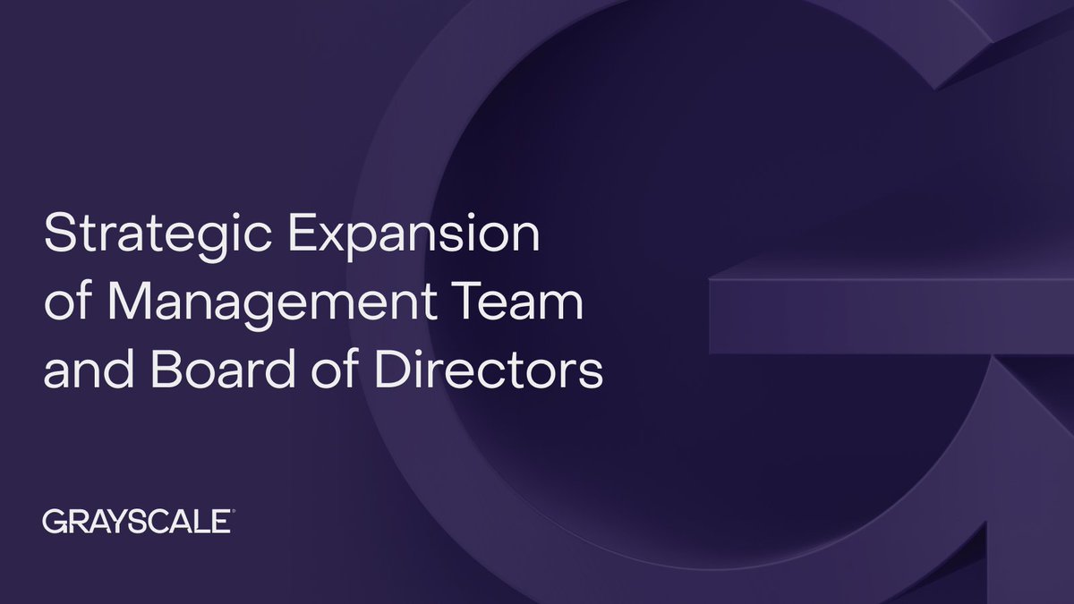 We are excited to announce the expansion of our Management Team and Board  of Directors, bringing together decades of asset management experience to  support the firm in a maturing crypto industry. 🧵👇